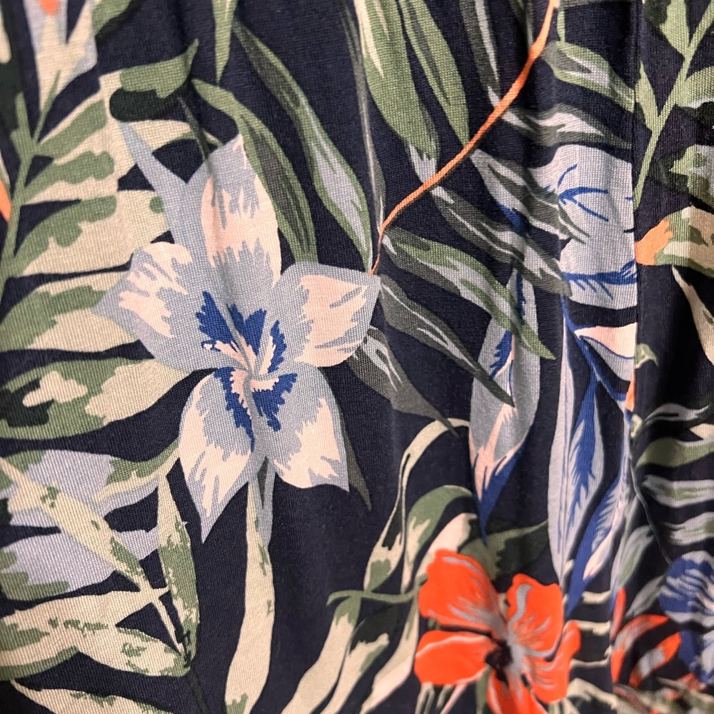 Lascana Floral Tie Shoulder Jumpsuit in Blue and Green-NWOT #30 - Picture 10 of 10